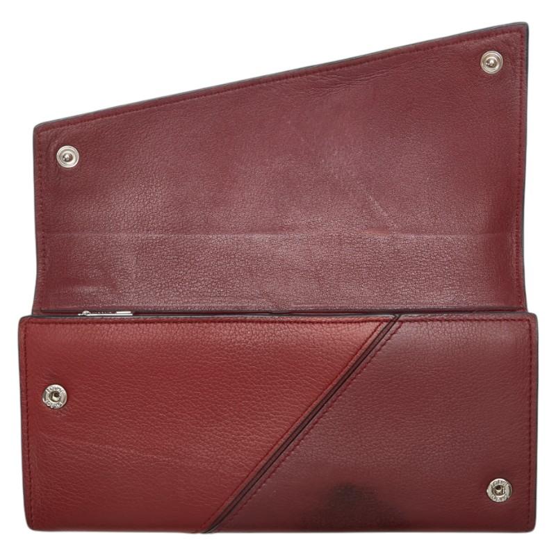 LOEWE（ロエベ） パズル 長財布 コンチネンタルウォレット レッド