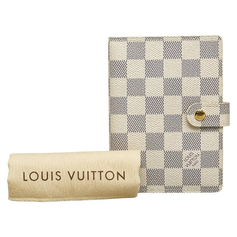 ルイ ヴィトン ダミエ アズール アジェンダPM 手帳カバー R20706 ホワイト アイボリー PVC レザー レディース LOUIS VUITTON 【中古】｜ginzaparis2｜09