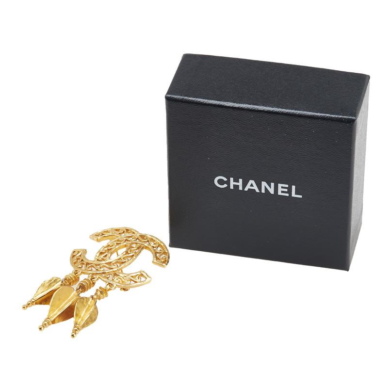 CHANEL ココマーク スイング ブローチ ゴールド 95A CHANEL（シャネル） ヴィンテージ ココマーク スイング ブローチ 95A