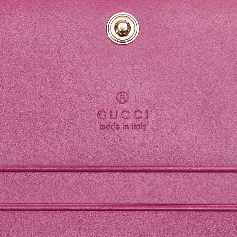 GUCCI（グッチ） グッチシマ ボウ リボンモチーフ 二つ折り財布 カード