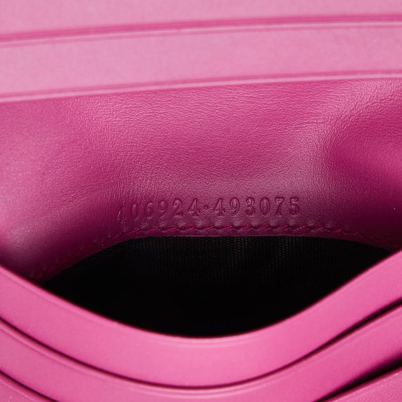 GUCCI（グッチ） グッチシマ ボウ リボンモチーフ 二つ折り財布 カード