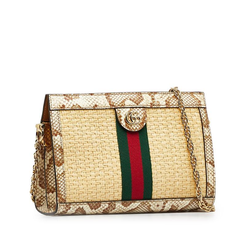 GUCCI パイソンレザー ヴィンテージ ラグジュアリー バッグ GUCCI