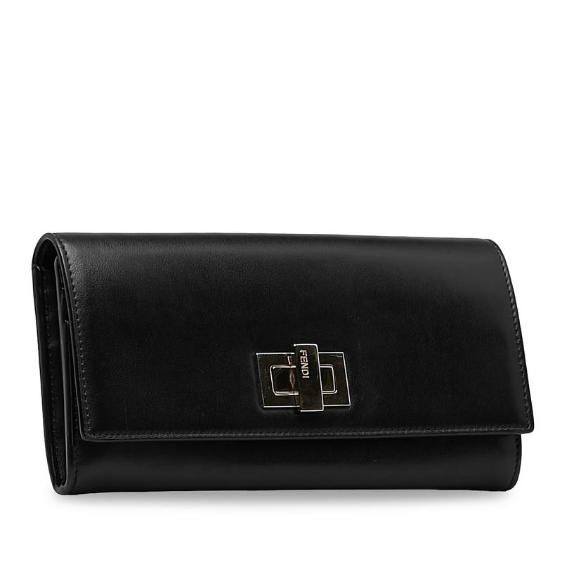 FENDI フェンディ ピーカブー 長財布 8M0377 ブラック ゴールド FENDI フェンディ ピーカブー 長財布 8M0377 ブラック ゴールド