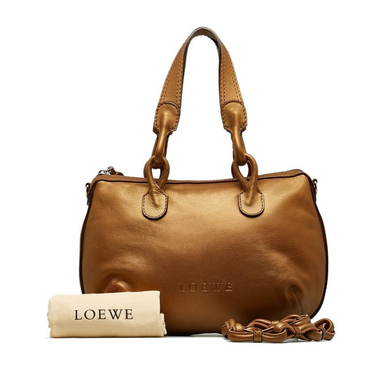 LOEWE ロエベ フィエスタ ロゴ型押し ハンドバッグ ショルダー LOEWE ロエベ フィエスタ ロゴ型押し ハンドバッグ ショルダー