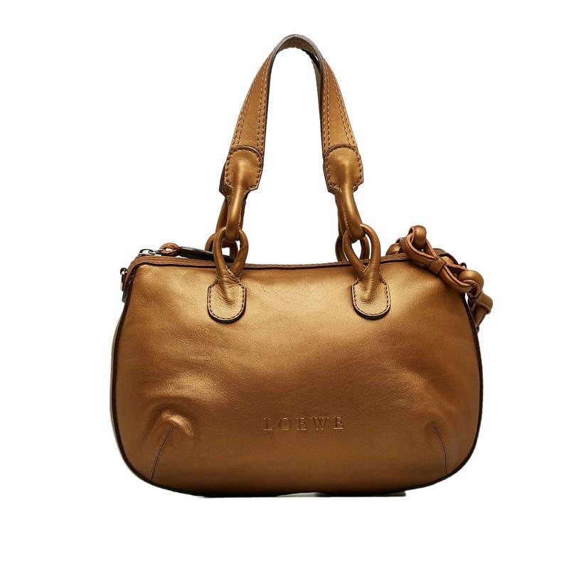 LOEWE ロエベ フィエスタ ロゴ型押し ハンドバッグ ショルダー LOEWE ロエベ フィエスタ ロゴ型押し ハンドバッグ ショルダー