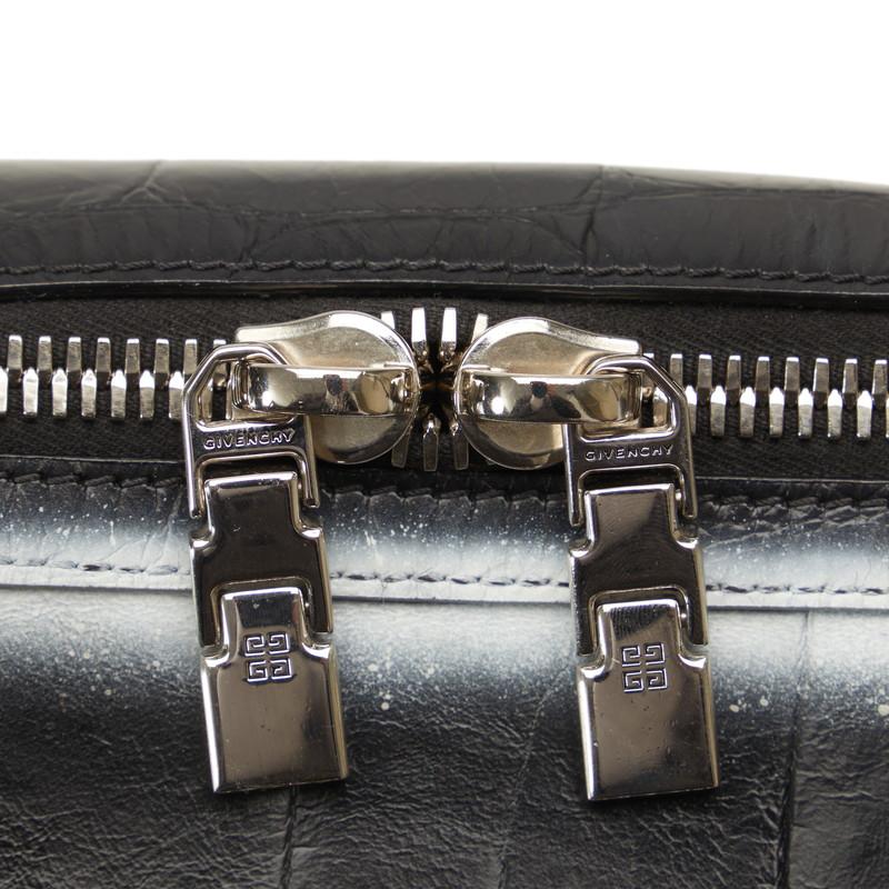 ジバンシー クロコ型押し ボディバッグ ウエストバッグ ブラック