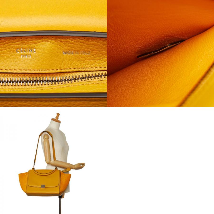 CELINE（セリーヌ） トラペーズ ミディアム シルバー金具 ハンドバッグ 