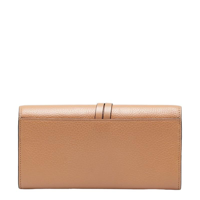 クロエ アルファベット フラップ ウォレット ロゴチャーム ゴールド  