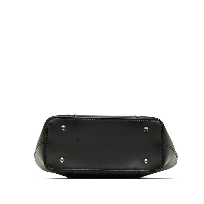BURBERRY（バーバリー） ノバチェック ハンドバッグ ブラック レザー