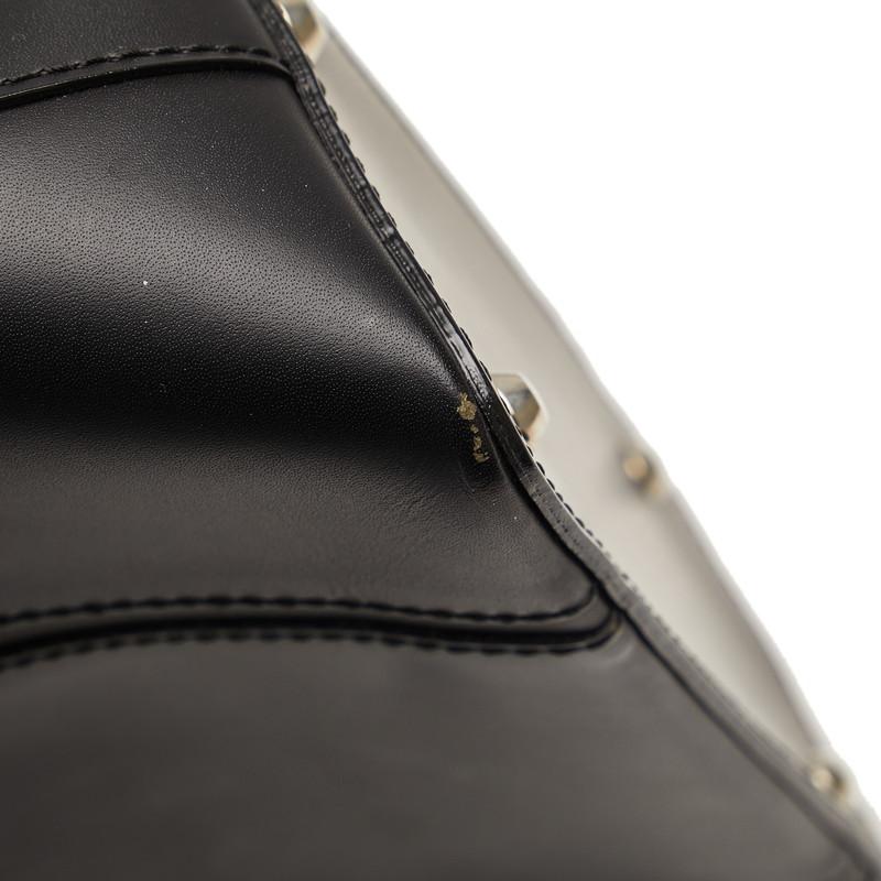 BURBERRY（バーバリー） ノバチェック ハンドバッグ ブラック レザー