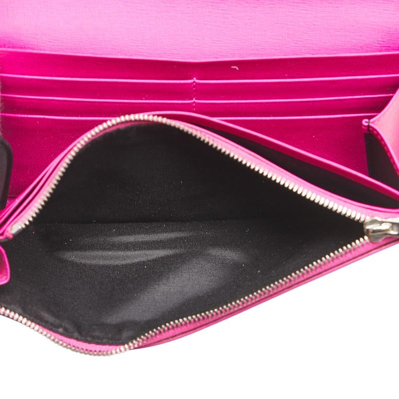 バレンシアガ ロゴ エッセンシャル 長財布 490624 ピンク レザー レディース BALENCIAGA 【中古】 BALENCIAGA（バレンシアガ） ロゴ エッセンシャル 長財布 490624
