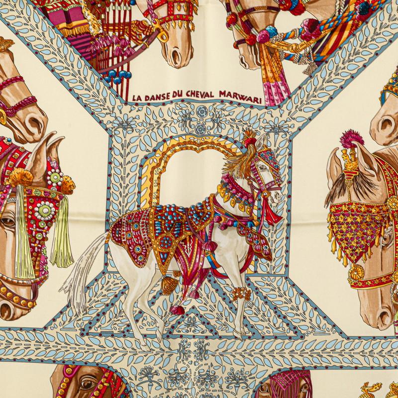 HERMES（エルメス） カレ90 LA DANSE DU CHEVAL MARWARI マールワーリ