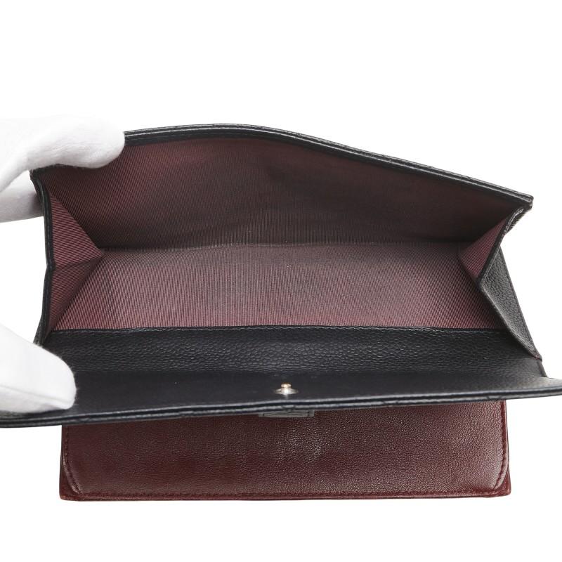 CHANEL シャネル マトラッセ ココマーク 長財布 ブラック キャビア  