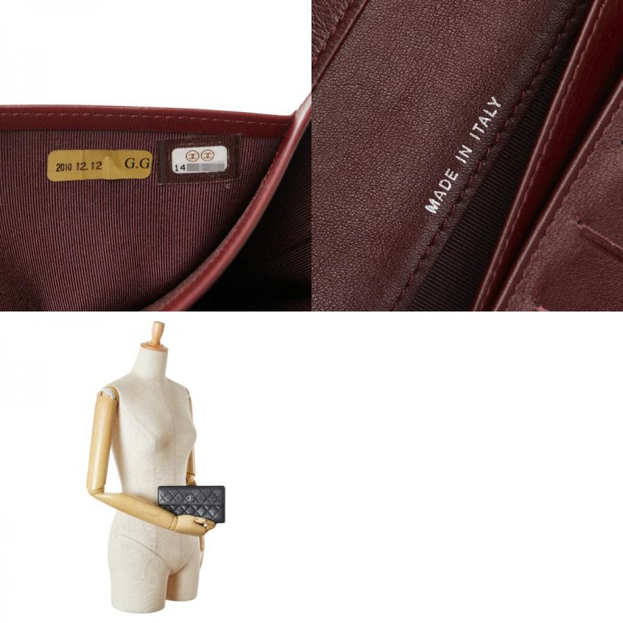 CHANEL シャネル マトラッセ ココマーク 長財布 ブラック キャビア  