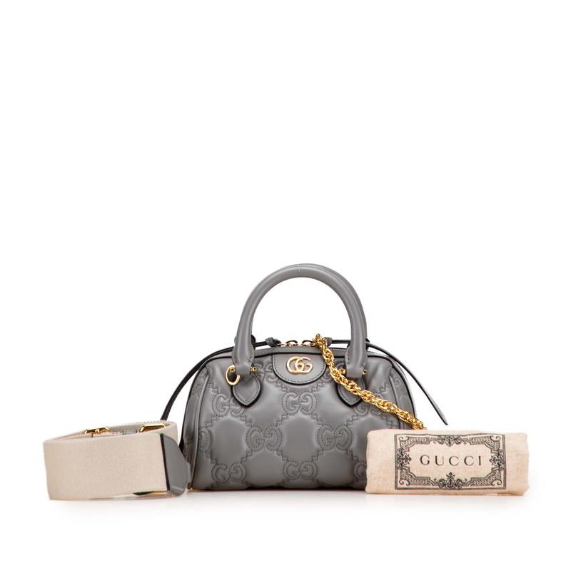 GUCCI（グッチ） GGマトラッセ キルティング ミニボストンバッグ