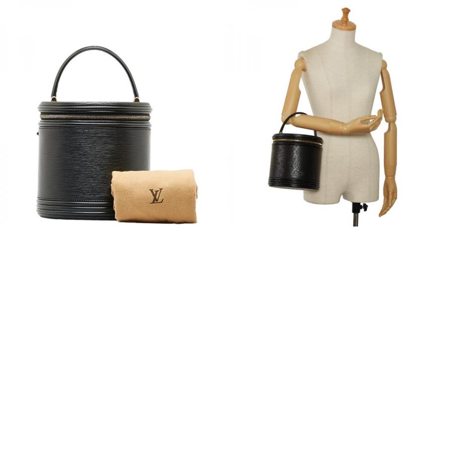 美品☆ルイヴィトン エピ カンヌ バニティバッグ ハンドバッグ　黒　ブラック LOUIS VUITTON ルイヴィトン エピ カンヌ ハンドバッグ ブラック
