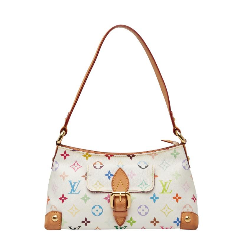 ルイ ヴィトン モノグラム マルチカラー エライザ ショルダーバッグ M40098 ブロン ホワイト PVC レザー LOUIS VUITTON 【中古】 LOUIS VUITTON（ルイ・ヴィトン） ルイ ヴィトン モノグラム マルチ
