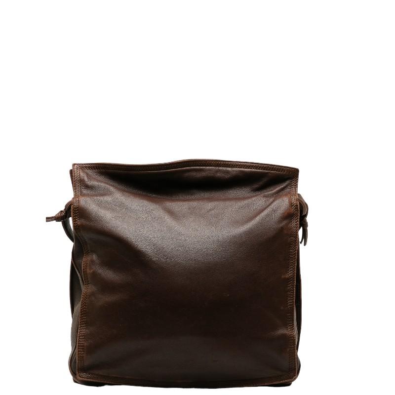 LOEWE（ロエベ） アナグラム 斜め掛け ショルダーバッグ ブラウン
