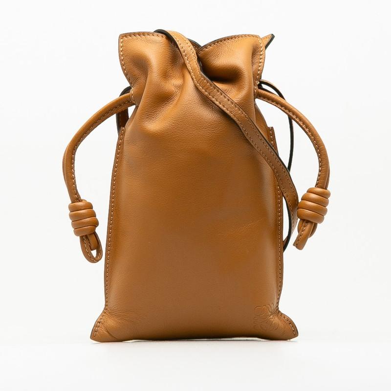 LOEWE ロエベ アナグラム フラメンコポケット ミニバッグ 巾着 LOEWE ロエベ アナグラム フラメンコポケット ミニバッグ 巾着