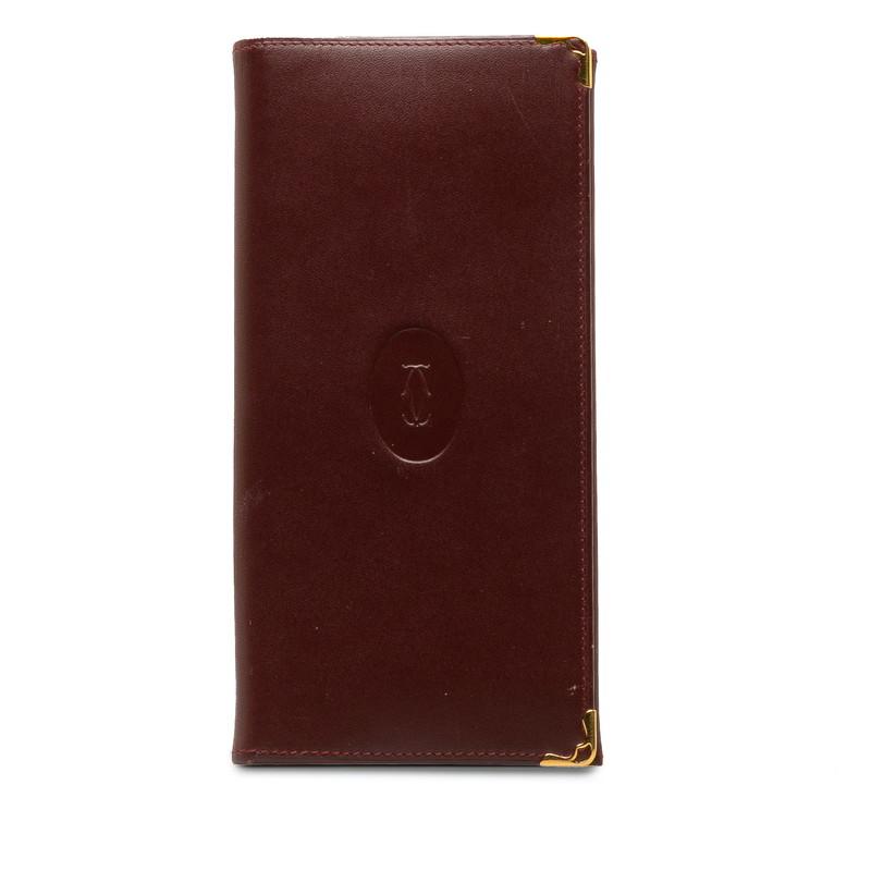 Cartier カルティエ マストライン 長財布 二つ折り財布 ワイン Cartier カルティエ マストライン 長財布 二つ折り財布 ワイン