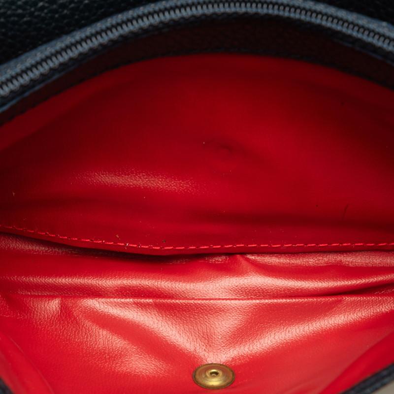 CELINE（セリーヌ） サークル ロゴ 長財布 ブラック レザー レディース