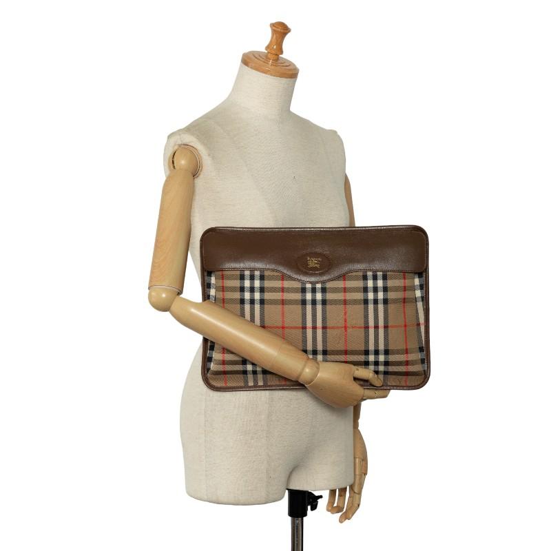 美品 BURBERRY バーバリー クラッチバッグ ノバチェック シャドーホース BURBERRY（バーバリー） ノバチェック シャドーホース クラッチバッグ
