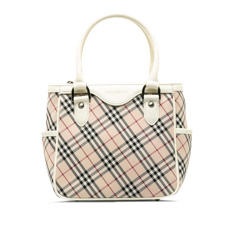 BURBERRY（バーバリー） ノバチェック ハンドバッグ ベージュ ホワイト 