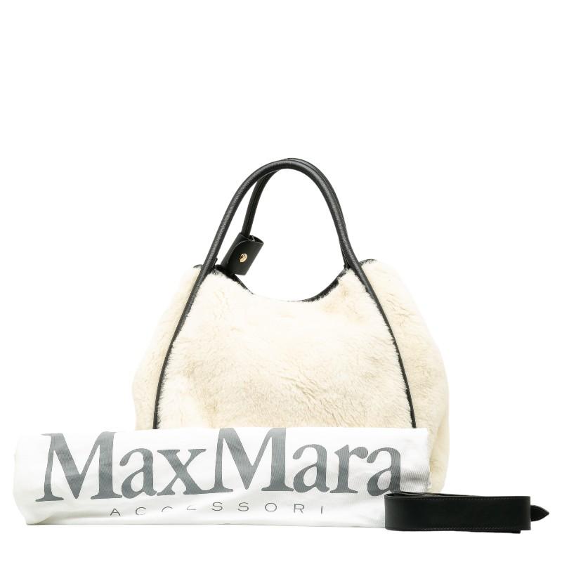 Max Mara マックスマーラ テディベア ボア ハンドバッグ Max Mara マックスマーラ テディベア ボア ハンドバッグ