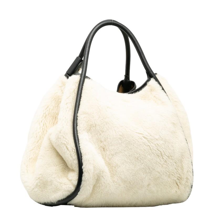 Max Mara マックスマーラ テディベア ボア ハンドバッグ Max Mara マックスマーラ テディベア ボア ハンドバッグ