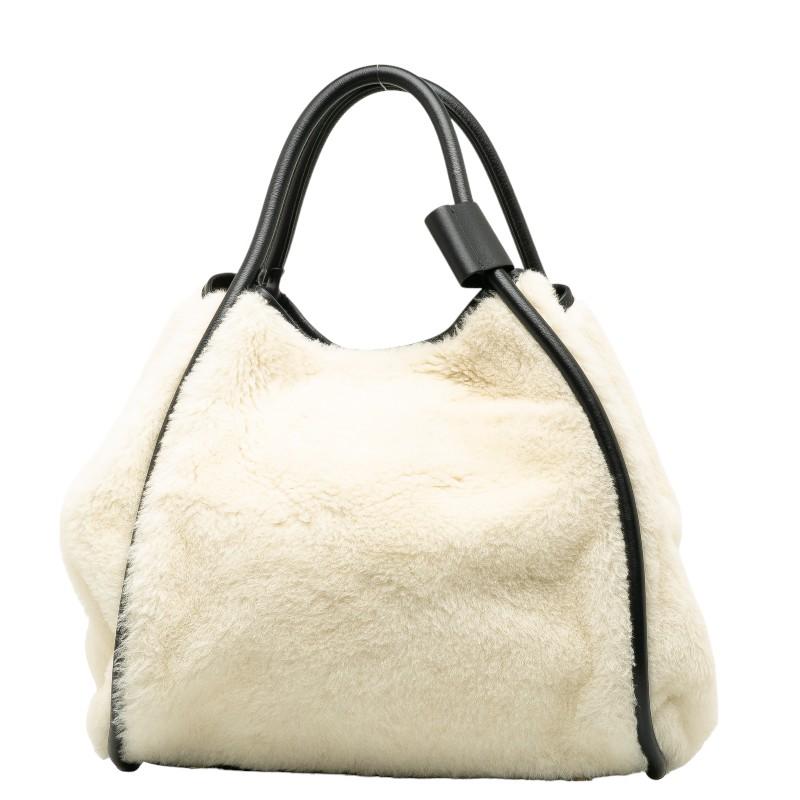 Max Mara マックスマーラ テディベア ボア ハンドバッグ Max Mara マックスマーラ テディベア ボア ハンドバッグ