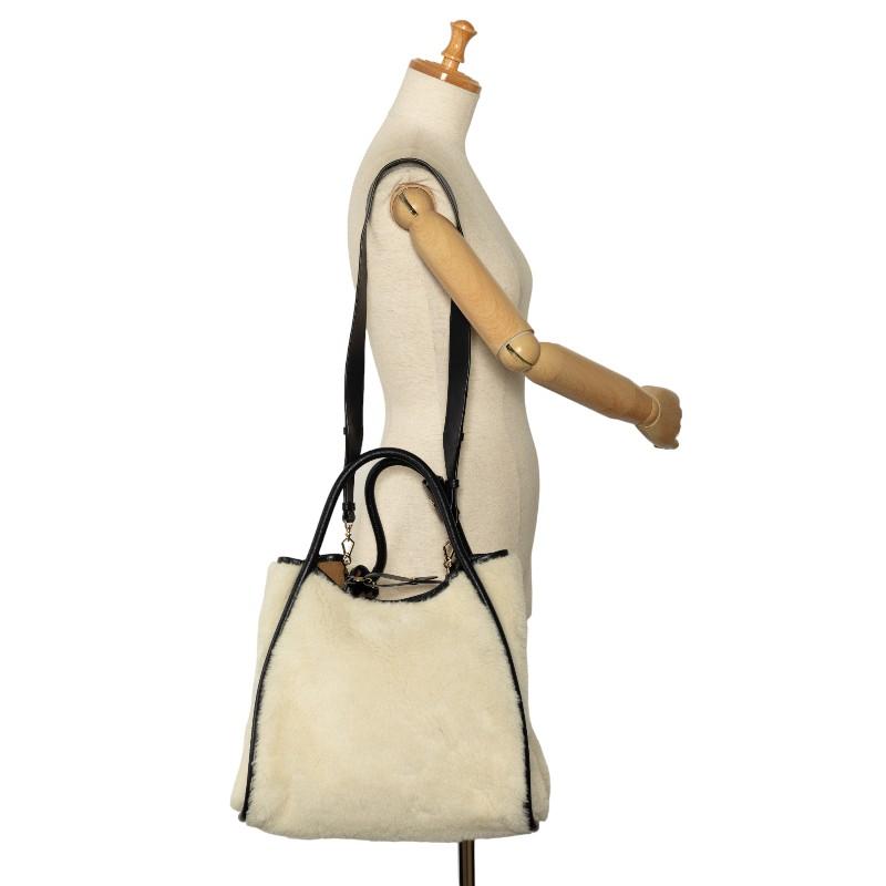 Max Mara マックスマーラ テディベア ボア ハンドバッグ Max Mara マックスマーラ テディベア ボア ハンドバッグ