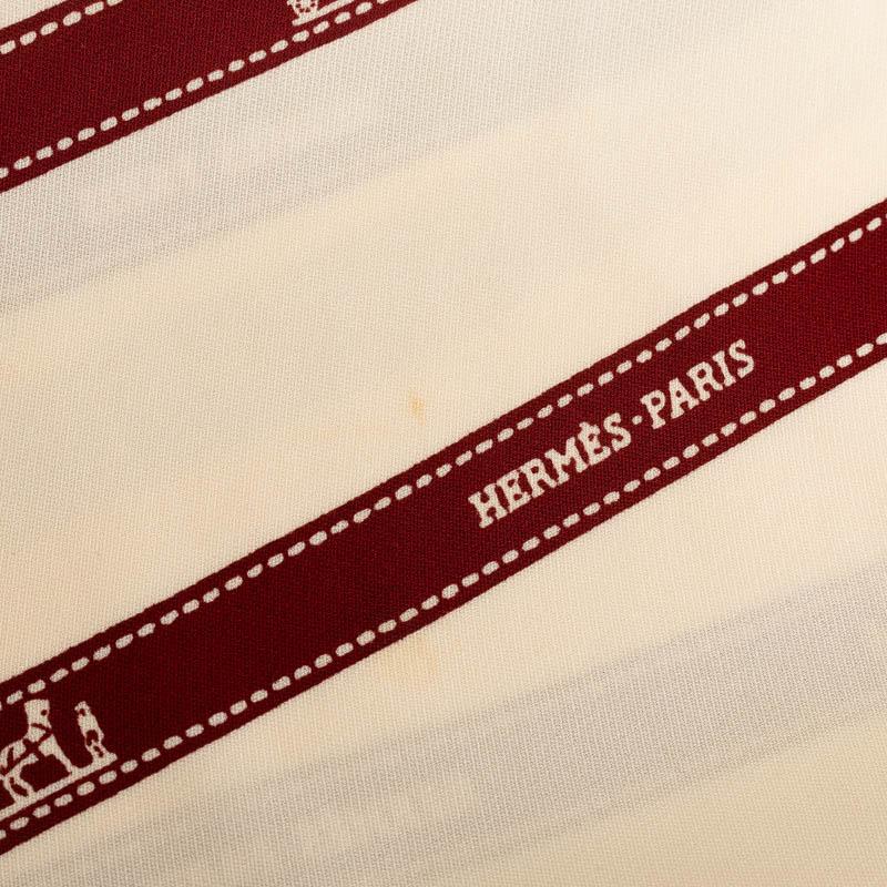HERMES（エルメス） マルジェラ期 ボルデュック リボン柄 長袖シャツ