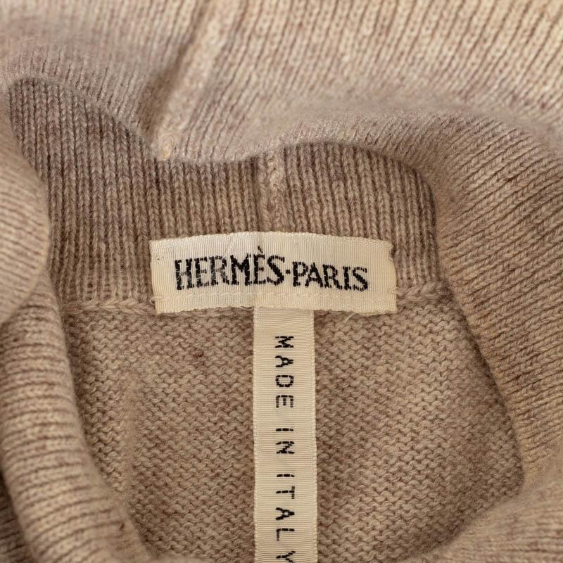 HERMES エルメス マルジェラ期 スカーフ柄 馬 ホース タートルネック  