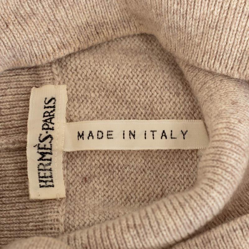 HERMES エルメス マルジェラ期 スカーフ柄 馬 ホース タートルネック  