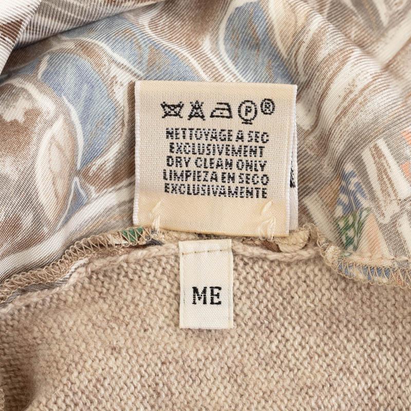 HERMES エルメス マルジェラ期 スカーフ柄 馬 ホース タートルネック 
