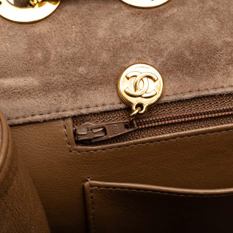 CHANEL シャネル キャンバスxラフィア デカココマーク マトラッセ 33cm シングルフラップ チェーンショルダー ミント色（ゴールド金具） レディース バッグ レディース【中古】【送料無料】 CHANEL（シャネル） デカマトラッセ33 ココマーク シングルフラップ
