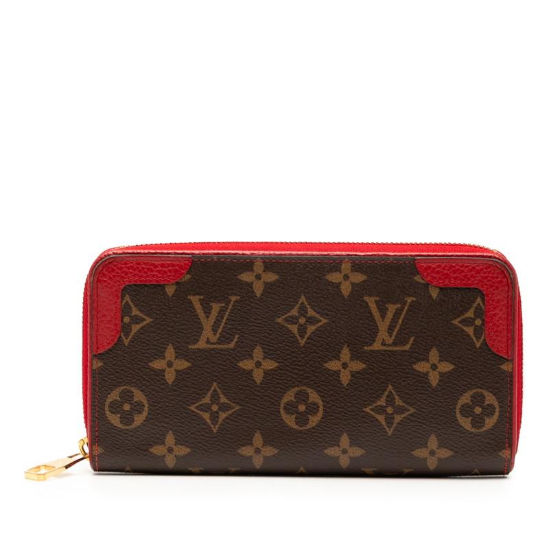 ルイ ヴィトン モノグラム ジッピー ウォレット レティーロ ラウンドファスナー 長財布 M61854 ブラウン LOUIS VUITTON 【中古】 LOUIS VUITTON（ルイ・ヴィトン） ルイ ヴィトン モノグラム ジッピー