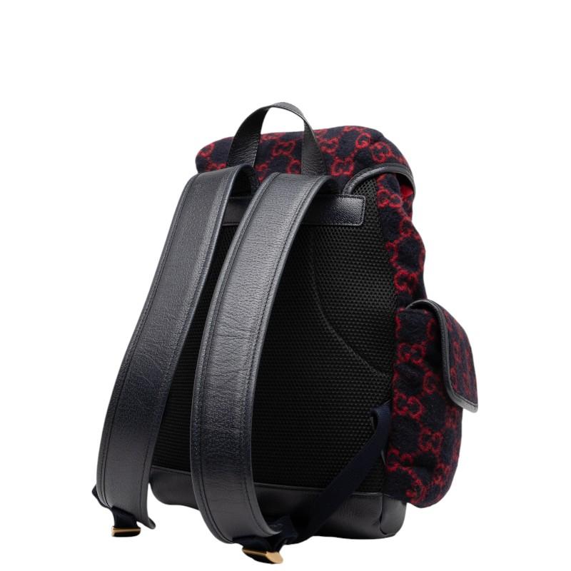 GUCCI（グッチ） GGウール リュック バックパック 598184 ネイビー