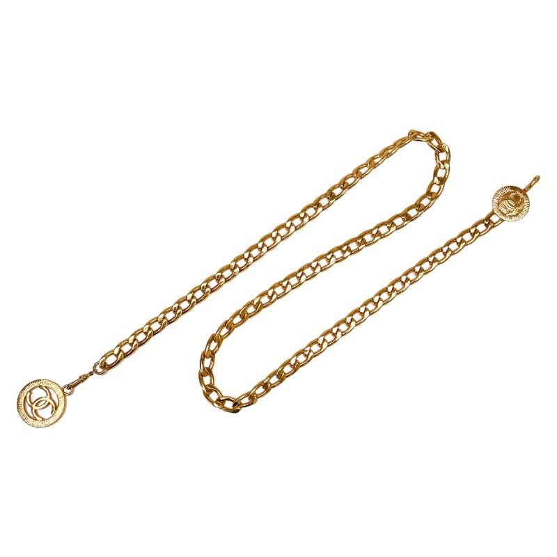 CHANEL シャネル ヴィンテージ ココマーク チェーン ベルト ゴールド 