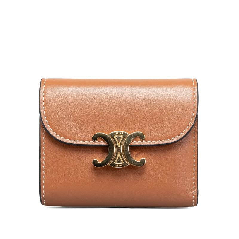 CELINE 三つ折り財布 ブラウン