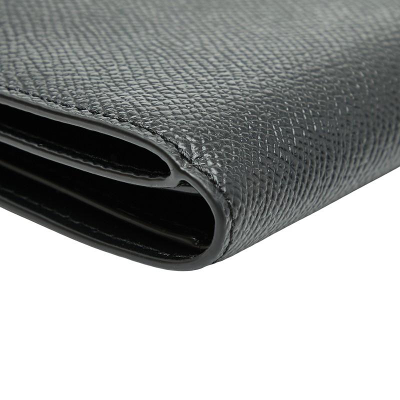 マルタンマルジェラ 4ステッチ 二つ折り財布 ブラック レザー