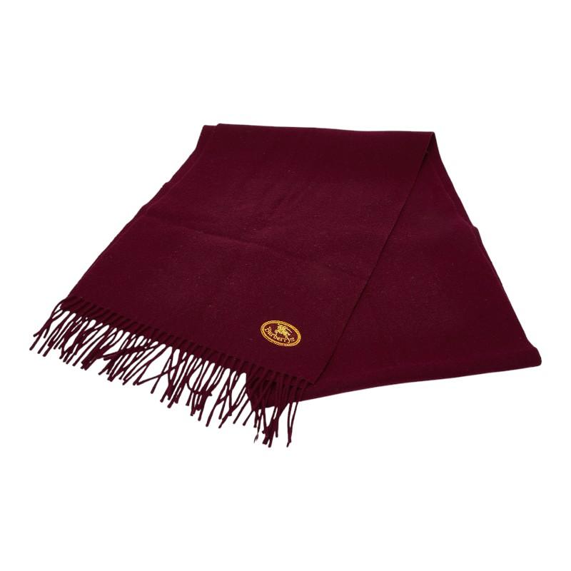 BURBERRY（バーバリー） ロゴ刺繍 マフラー ワインレッド ボルドー