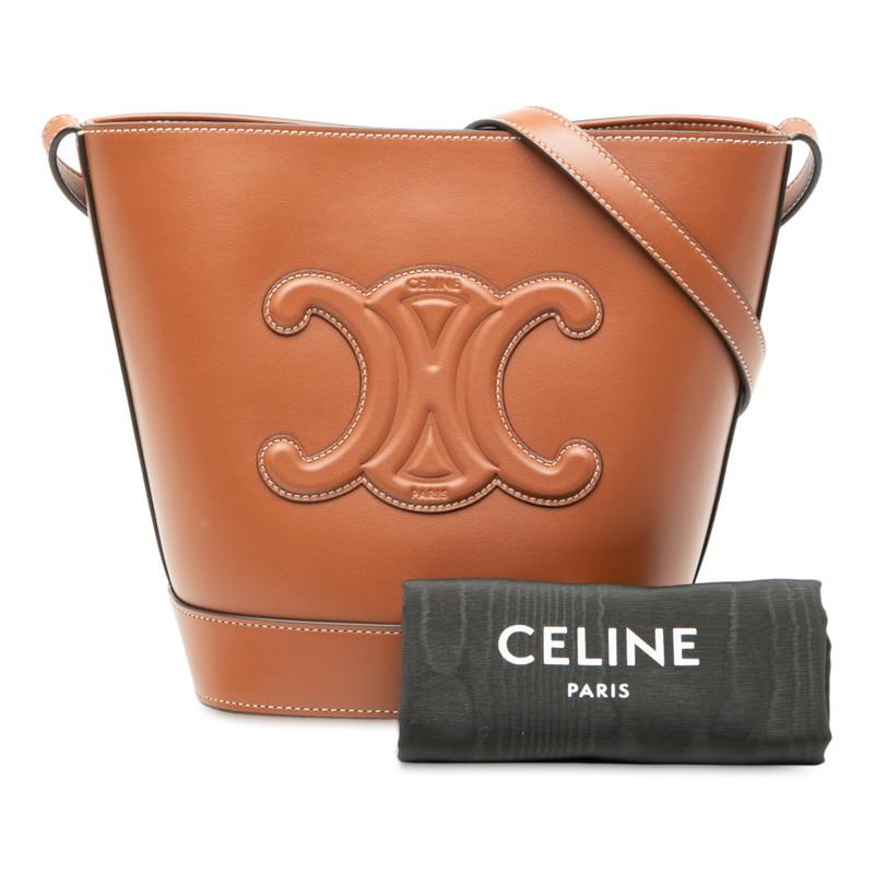 CELINE（セリーヌ） トリオンフ スモール バケット キュイル 斜め掛け