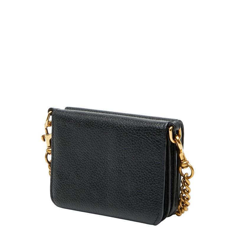 BALENCIAGA（バレンシアガ） チェーンミニウォレット 618145 ブラック