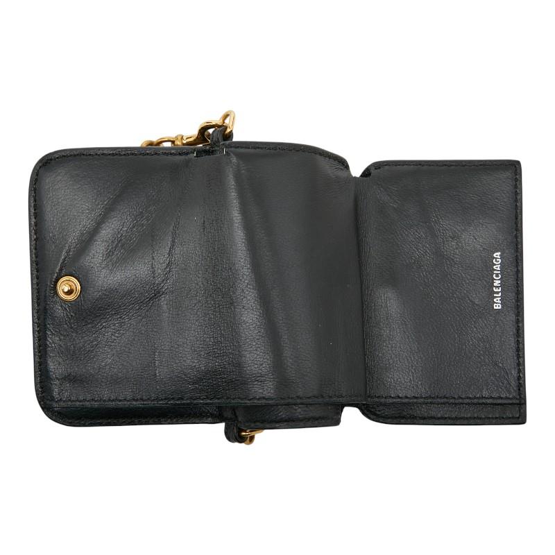 BALENCIAGA（バレンシアガ） チェーンミニウォレット 618145 ブラック