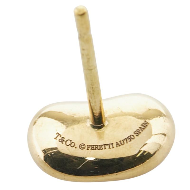 TIFFANY&Co.（ティファニー） ビーン スタッドピアス K18YG イエロー