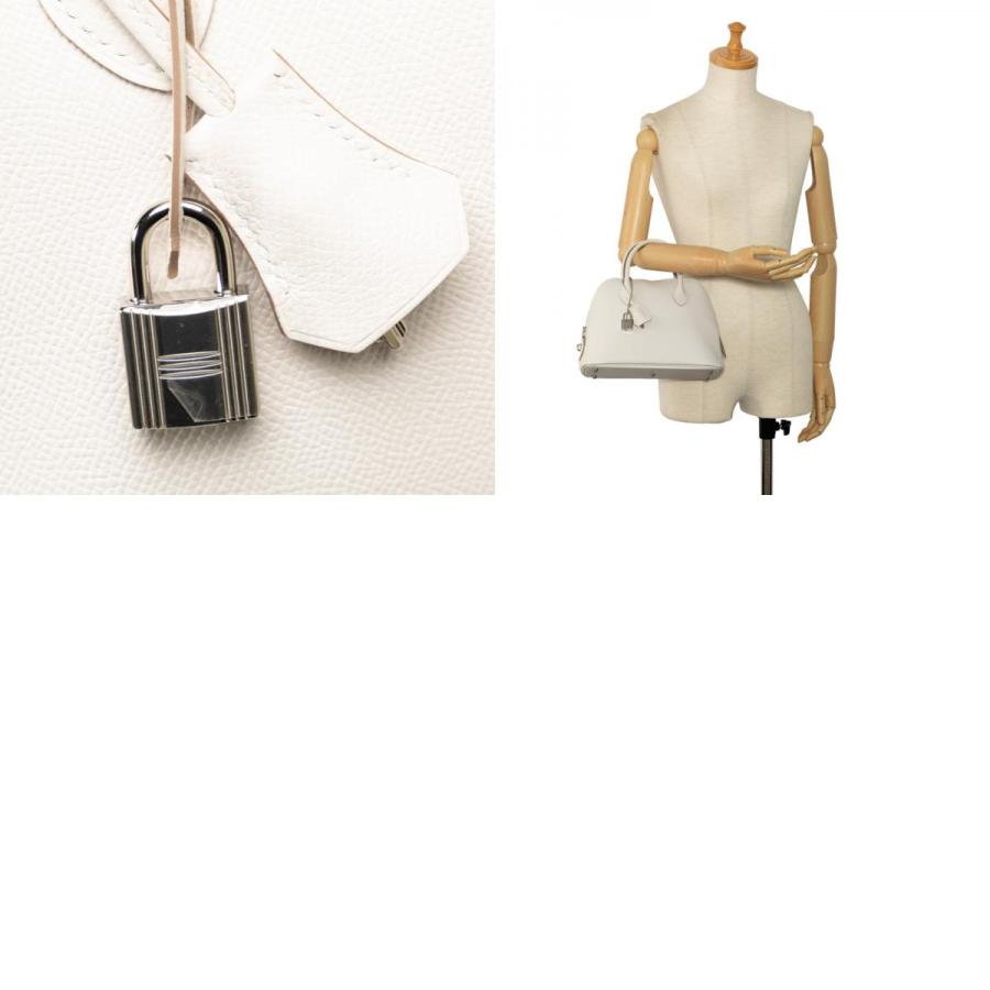 HERMESボリードホワイト系レザー ハンドバッグ ショルダーストラップ付き HERMES（エルメス） ボリード1923 25 ハンドバッグ ショルダーバッグ