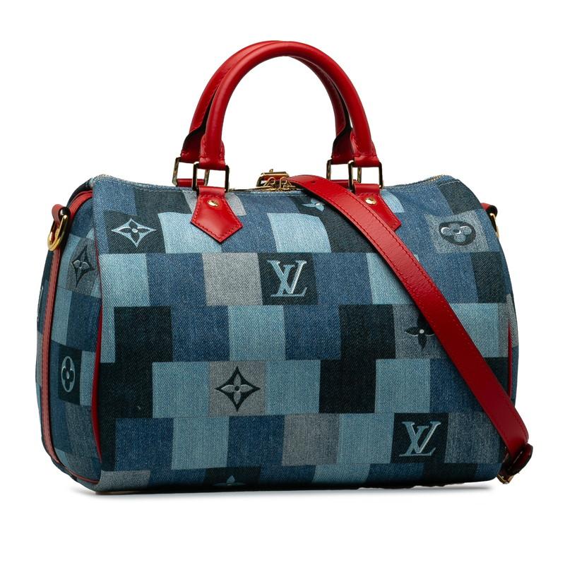 LOUIS VUITTON ルイ ヴィトン モノグラム デニム スピーディ