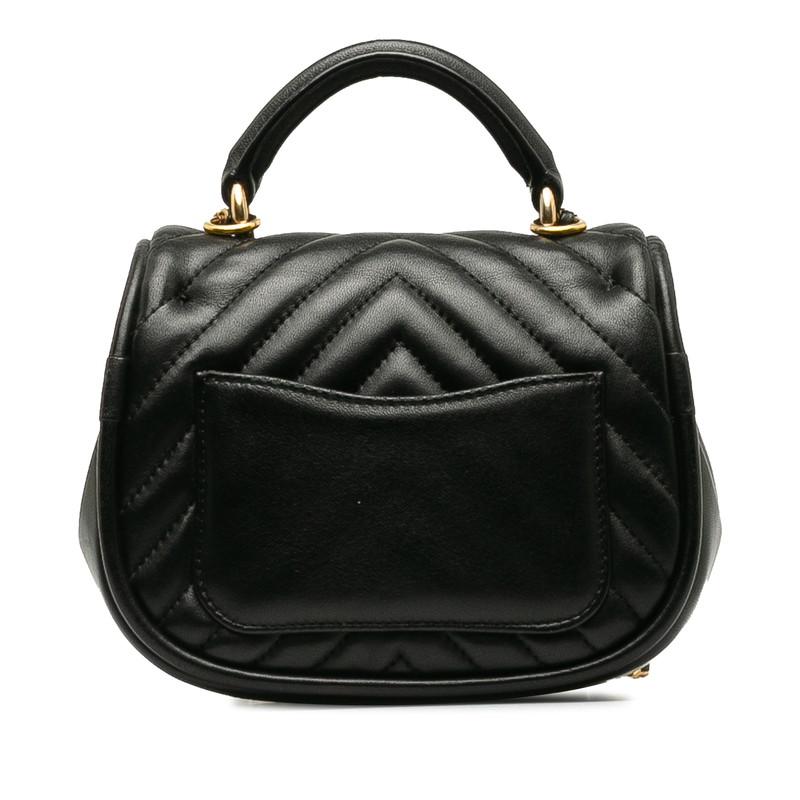 CHANEL シャネル ココマーク Vステッチ トップハンドル 斜め掛け CHANEL シャネル ココマーク Vステッチ トップハンドル 斜め掛け