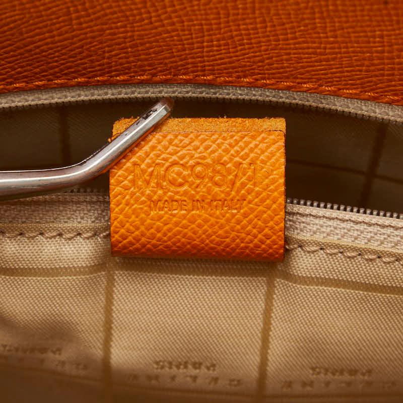 CELINE セリーヌ ハンドバッグ トートバッグ オレンジ レザー  